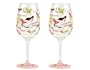 Lolita Love My Party Stiletto 16-Ounce Acrylic Wine Glasses, Set of 2