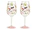 Lolita Love My Party Stiletto 16-Ounce Acrylic Wine Glasses, Set of 2