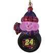 Jeff Gordon NASCAR Light-Up Acrylic Snowman Ornament (3")