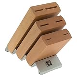 Wusthof 6-Slot Beechwood and Aluminum Knife Storage Block