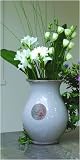Review Harrod Horticultural  / Large Tulip Glazed Vase Almond