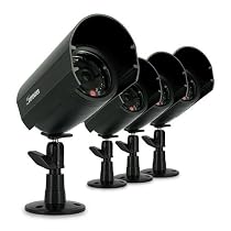 Defender SPARTAN1BUN 4 Hi-Res Indoor/Outdoor Night Vision Security Cameras for Surveillance Systems (Black)