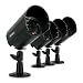Defender SPARTAN1BUN 4 Hi-Res Indoor/Outdoor Night Vision Security Cameras for Surveillance Systems (Black)