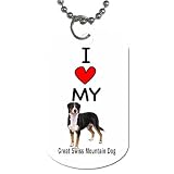 I Love My Greater Swiss Mountain Dog Tag