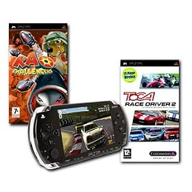 Console Bundle (Inc: PSP Value Pack, Kao Challengers, TOCA Race Driver 2) (PSP)