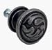 Amerock True Elegant Oak Leaf 1-1/4-Inch Diameter Knob, Wrought Iron #BP1355-WI