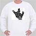 Sweatshirt with accident, falling, bear, black, cub