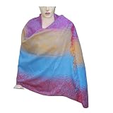 Royal Kraft提供 Apparel & Shoes Online Shop Ranking 10. Handmade Self Design Colorful Viscose Stole Women Outerwear Dress (Free Shipping) Stle0049r