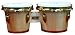 EXO BG35 Natural Finish Bongo Drum with Gold Hardware
