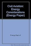 Civil aviation : energy considerations