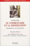 Revue Editions du Temps  / Le commentaire et la dissertation : Littérature et Civilisation