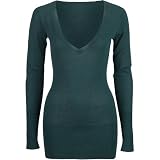 FULL TILT Womens Tunic Sweater - Forest Green