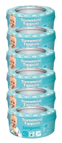 Sangenic 0840366 - Nachfüllkassette für Windeleimer Sangenic MK3, 6er pack