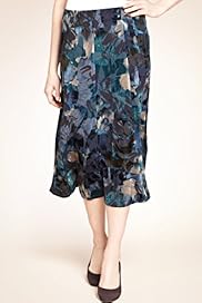 Classic Collection Panelled Floral Flock Skirt