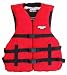 WinningEdge 3-Strap Universal Life Jacket Vest - Red