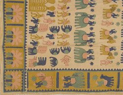 Bedspreads Block Print Cotton Bed Cover Size Queen (bcov502)