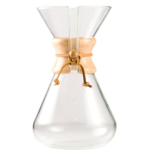 Chemex Hand Blown Glass Coffee Maker with Wood Collar and Tie, 65 Ounce Chemex Hand Blown Glass Coffee Maker with Wood Collar and Tie, 65 Ounce