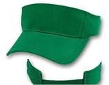 Blank Kelly Green Adjustable Visor