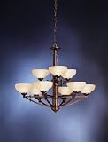Kichler 1728OAU Transitional, Contemporary / Modern Bronze Chandelier