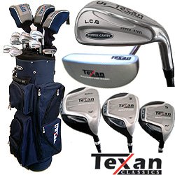 Childrens Toyshop  Sporting Goods : Texan Classics LCG Power Cavity Golf Club Set w/Bag