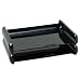 Rubbermaid 15601 Image series self-stacking desk tray, side load, letter size, black