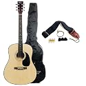 Full Size Acoustic Guitar with Free Carrying Bag - Natural