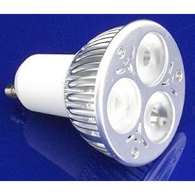 EDISON 6W Led GU10 Bulb 3x2W = 6w, Warm White <br>(Beats 3w and 4w LED GU10 and CFL Fluorescent Energy-Saving GU10 Lamps)
