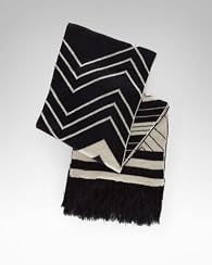 Chevron Stripe Lurex Scarf