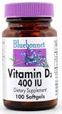 Vitamin D 400 IU ( 100, 250 SoftGels ) Bluebonnet