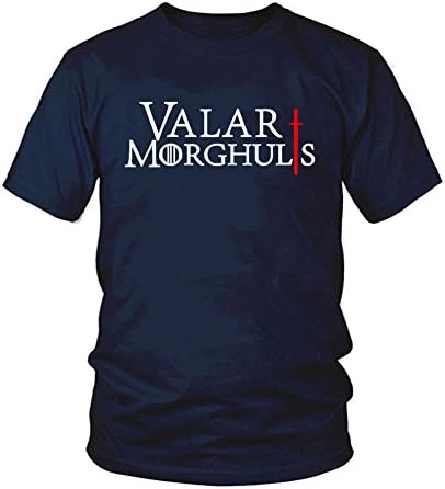 TeeKingdom Valar Morghulis Cool Mens T-shirt (Medium, A5090-navy)