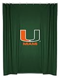 Miami Hurricanes ( University Of ) NCAA Bathroom Shower Curtain