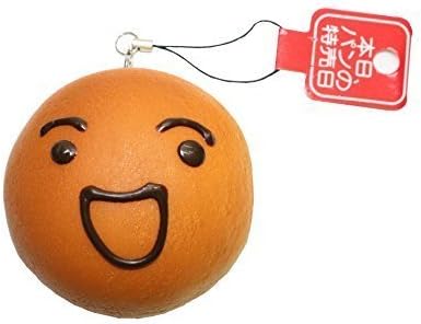 New Soft Baked Bread Roll Bun with Chocolate Fudge Happy Face Sweet Aroma