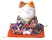 錦彩ちりめん招き猫(おじぎ)