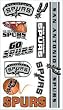 San Antonio Spurs Temporary Tattoos - SET OF 6 - Sports Merchandise
