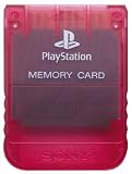 PS One Crimson Red Memory Card