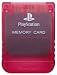 PS One Crimson Red Memory Card