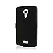 BLU Studio 5.0 Belt Clip, MPERO Collection 3 in 1 Tough Black Kickstand Case for BLU Studio 5.0