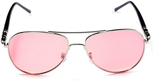 Syka Premium Metal Drive Aviator Glasses With Red Color Lens Sunglasses(C2)