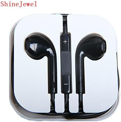 ShineJewel(TM) Earphone In-ear Headphone with Microphone & Volume Control for I Phone I Pad I Pod High Quality 3.5 Mm Plug for Mp3 Player-Black