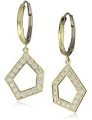 Ron Hami "Modern Culture" Yellow Gold Geometric Drop Earrings