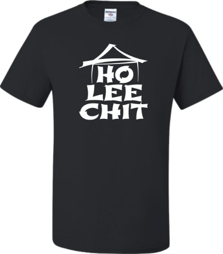 XXX-Large Black Adult Ho Lee Chit Holy Shit Funny T-Shirt