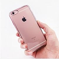 iPhone 6/6S 4.7inch Case,Aroko(TM) Clear Crystal Rubber Plating TPU Soft Case Cover for iPhone 6, 6S 4.7inch by Aroko