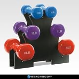 Dumbbell Set with Storage Rack: 3 lbs, 5 lbs, 8 lbs