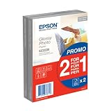 Epson Glossy Photo Paper BOGOF Papier photo brillant 100 x 150 mm 225 g/m2 50 feuille(s) promo (pack de 2 )par Epson