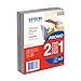 Epson Glossy Photo Paper - 2 f�r 1,10x15 cm, 225g/m�, 100 Blatt