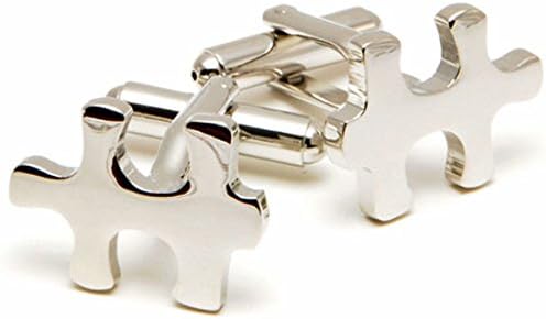 CuffSmart Puzzle Piece Autism Awareness Cufflinks w/ Box
