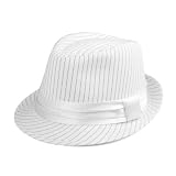 Infinity Selections Pinstripe Fedora Hat-Usher