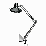 Alvin CL1755-B Swing-Arm Combination Lamp, Black