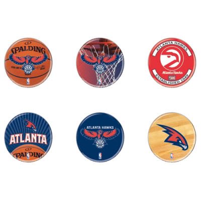 Atlanta Hawks 6 Button Set