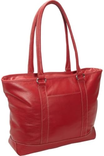 eBags Laptop Collection Soho Classic Leather Laptop Tote (Red)